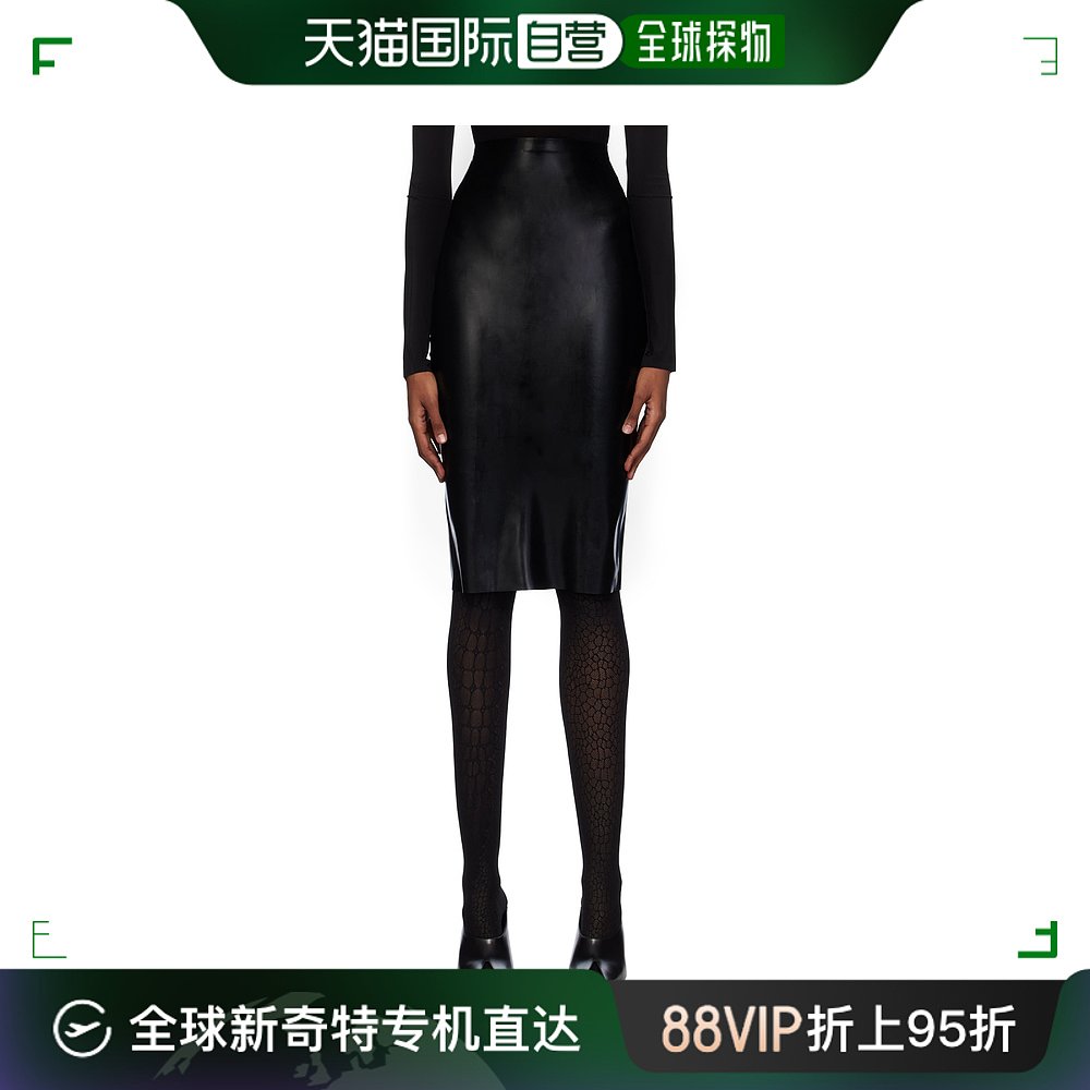 香港直邮潮奢 Alaia 女士 黑色 Opaque 半身裙 AA9J05345T652 女装/女士精品 半身裙 原图主图