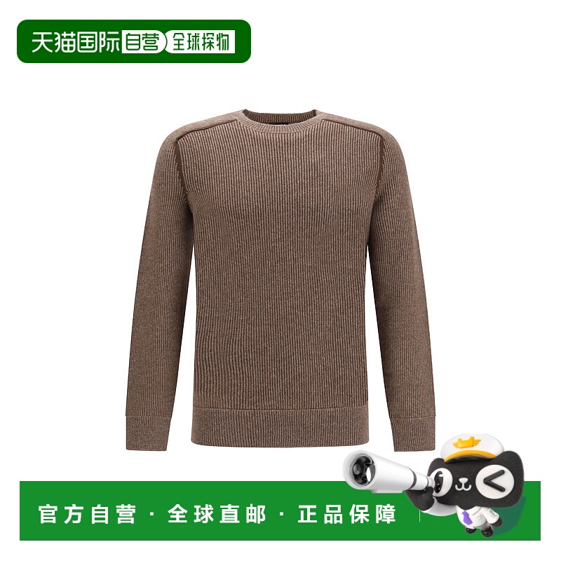 1h可退 香港直邮潮奢 Zegna 杰尼亚 男士 羊绒水手领毛衣 UGK61A2