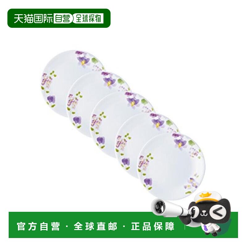 【日本直邮】corelle康宁餐具 骨瓷餐具自助盘5件套 CP-1537图片