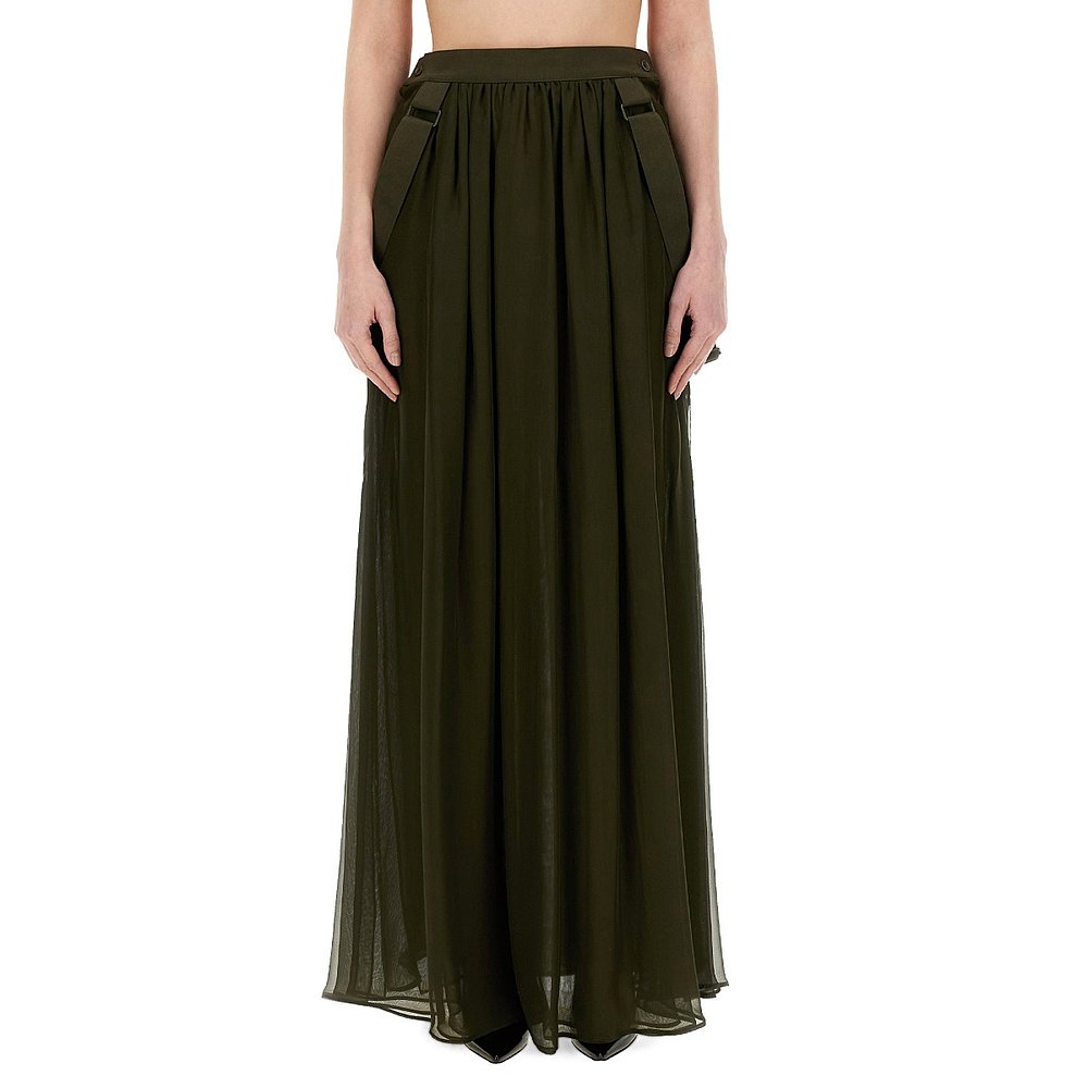 MAX MARA 女士半身裙 2411101053600 CO 军绿色