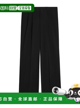 香港直邮CELINE 男士休闲裤  RP05K0S9138NO 黑色阔腿裤 AW2025