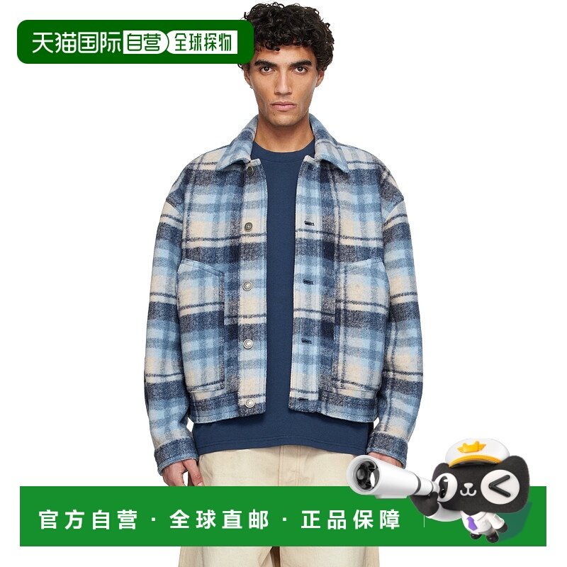 香港直邮潮奢 Isabel Marant 伊莎贝尔 玛兰 男士 蓝色 Forest 夹