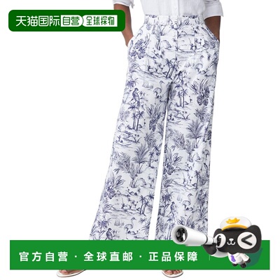 自营J.McLaughlin Amal Bottoms - white/navy 美国奥莱直发