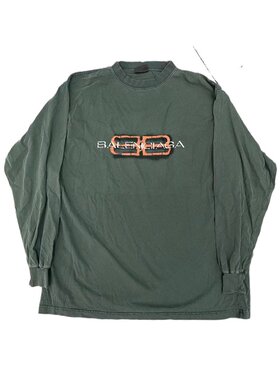 BALENCIAGA 男士T恤 850404TTVD63004 AW2025 绿色