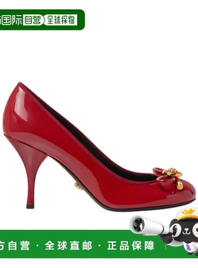 香港直邮VERSACE 女士高跟鞋 1019459D2VE1RB3V SS2025 红色单鞋