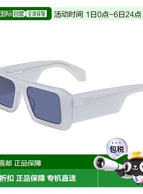 自营Off-White Sunglasses Square Full Rim, Teal Frame And Dar