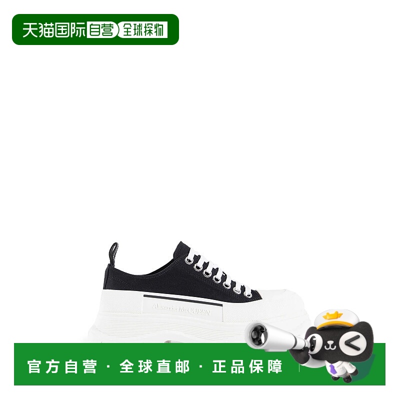 香港直邮Alexander McQueen亚历山大麦昆Tread Slick帆布系带及踝