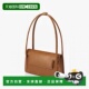 韩国直邮FIND 翻盖褶纹棕色小方包 KAPOOR新品 女包单肩手提时尚