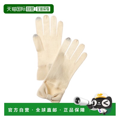 自营forteforteForte Cashmere Bow Cashmere Gloves - white 美