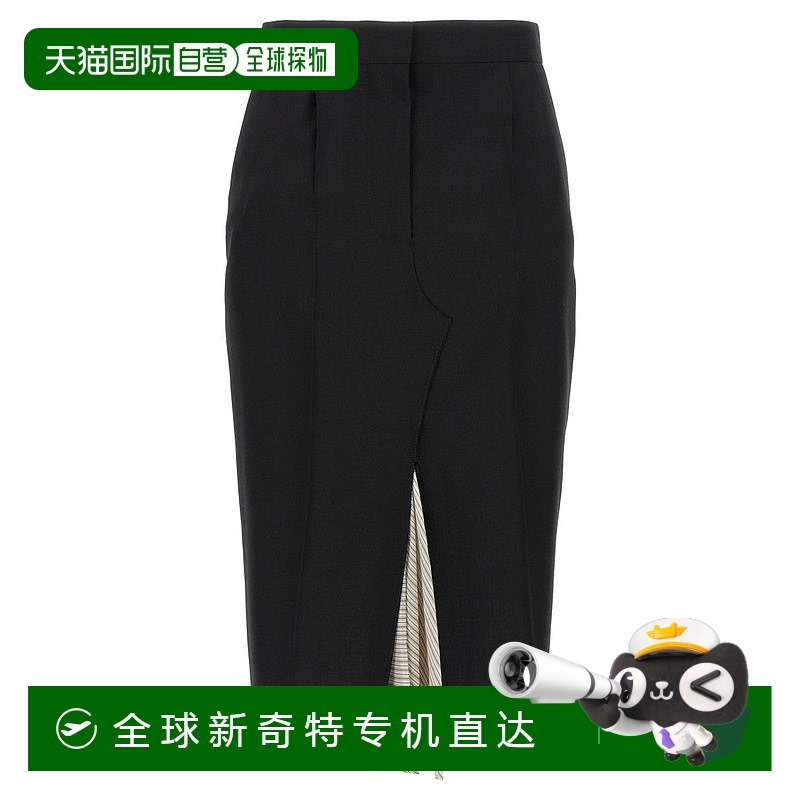 自营 marniExposed Lining Skirt - black 【美国奥莱】直发
