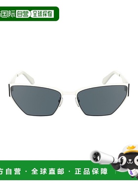 自营calvin klein凯文克莱金属女式太阳镜-白色 美国奥莱直发