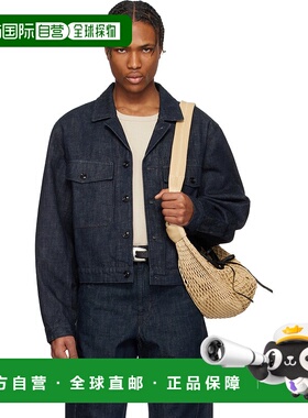 1h可退 香港直邮潮奢 Lemaire 男士 蓝色卡车司机牛仔夹克 OW1142