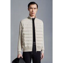 拉链绗缝棉质开衫 Moncler