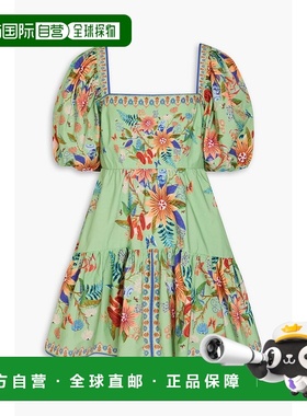 1h可退 香港直邮FARM RIO 女士 印花棉质府绸迷你连衣裙 317814BR