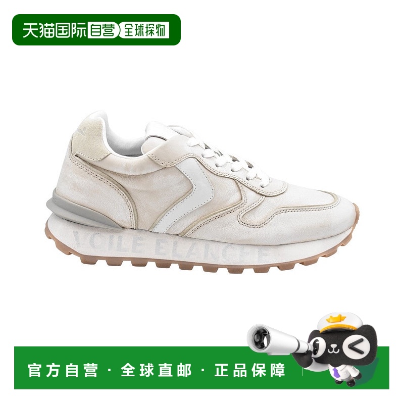 自营voile blanche白色蕾丝运动鞋，鞋面光滑-白色 【美国奥莱】