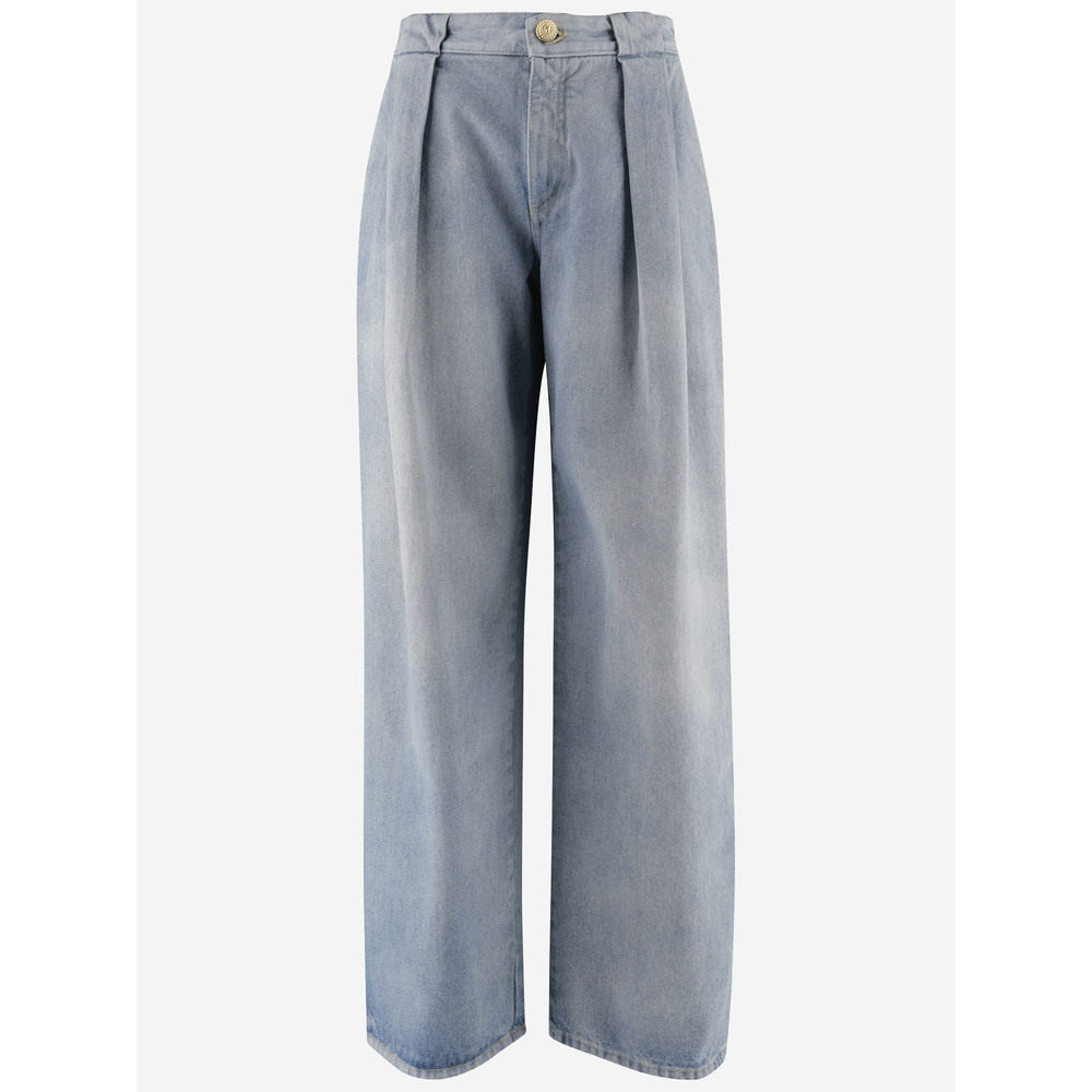 1h可退 香港直邮BALMAIN 女士牛仔裤 DF0ML095DF176FC SS2025 蓝