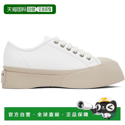 1h可退 香港直邮潮奢 Marni 玛尼 女士 白色 Pablo 运动鞋 SNZW00