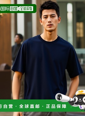 香港直邮THOM BROWNE 男士T恤 MJS288A00042415 AW2025 蓝色