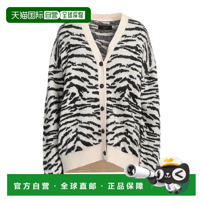 1h可退 香港直邮AMIRI 女士 羊绒混纺针织衫 beige米色 舒适时尚