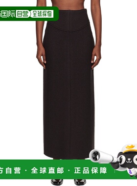 1h可退 香港直邮Lanvin 朗雯 女士 棕色 Pencil 半身裙 RWST00106