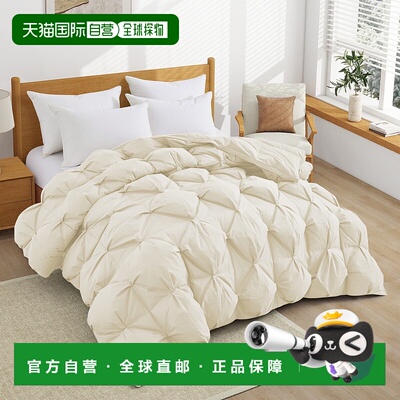 自营 puredownWinter Down Comforter with 300 TC Organic Cotto