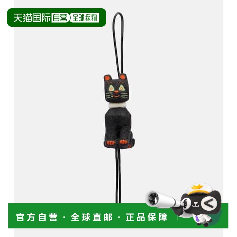 香港直邮LOEWE 罗意威 女士 x Louis Wain Cats 皮革饰边羊毛吊饰