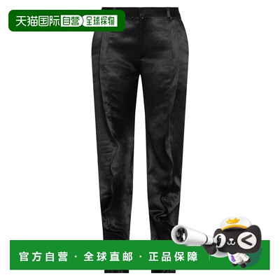 1h可退 香港直邮潮奢 Y PROJECT 女士 休闲长裤 black黑色 舒适时