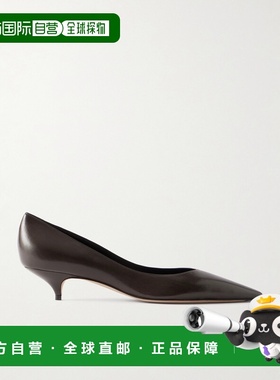 香港直邮The Row 女士 Liisa 皮质浅口鞋高跟女鞋 单鞋F1709SL1