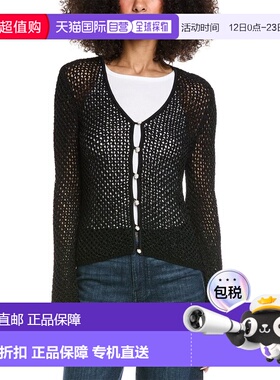 自营rag & bone Ellie V-Neck Cardigan - black 美国奥莱直发