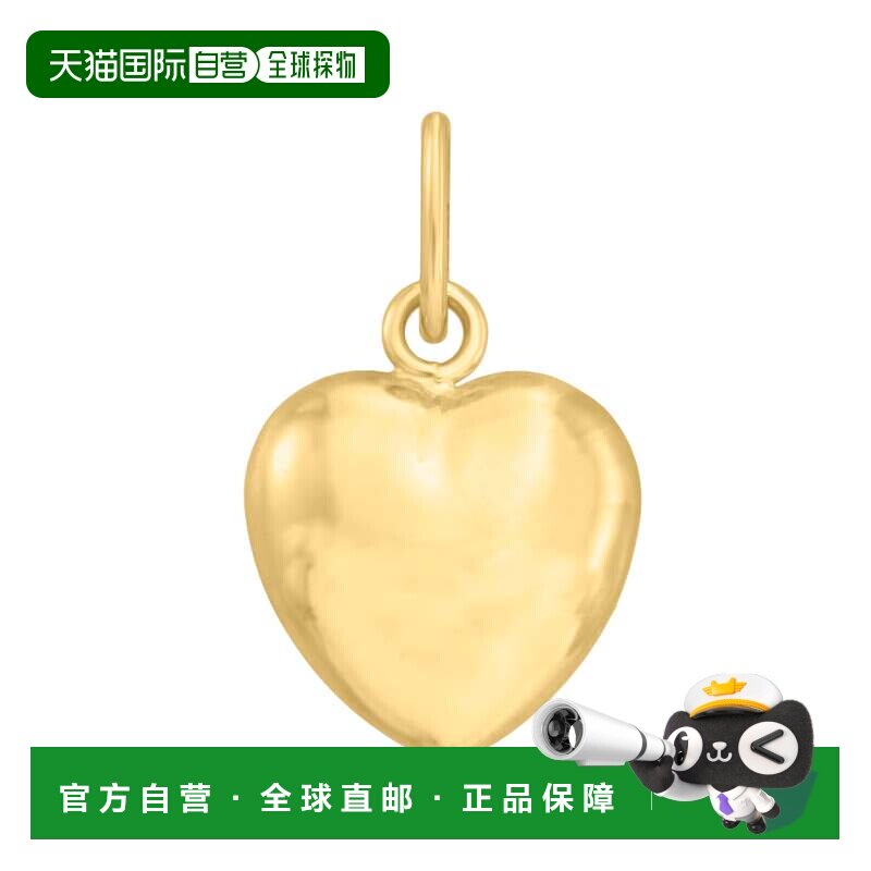 自营Ross-Simons 14kt 黄金心形吊坠 - 黄色 美国奥莱直发