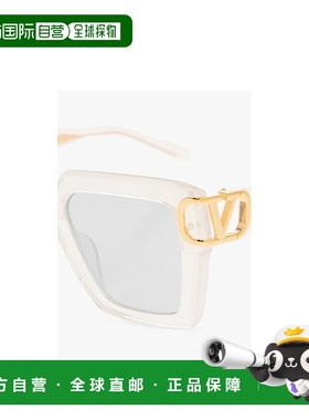 香港直邮VALENTINO 男士太阳镜 VLS107C5500 AW2022 白色 徽标太