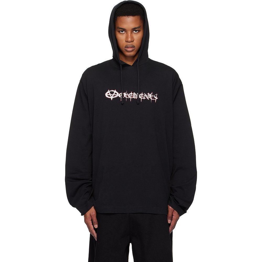潮奢 Vetements 维特萌 男士 黑色 Reaper 连帽衫 UA66HD850B