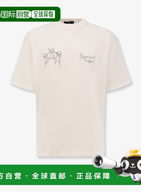 1h可退 香港直邮Represent 男士 棉质T恤 MLM10038372 white白色