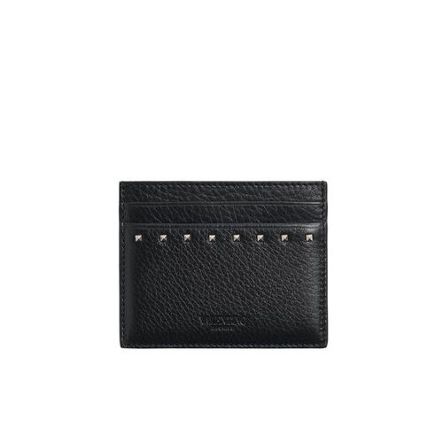 VALENTINO 男士钱包 YP0V18PDX0NO SS2025 黑色 铆钉卡包