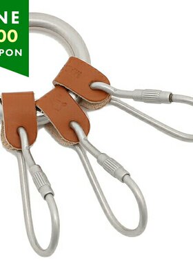 日本直邮IL BISONTE 钥匙扣棕色男女款 SKH002 CA101