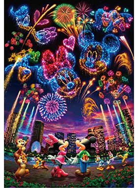 Tenyo1000片拼图 迪士尼伴随烟花的思念(51x73.5cm)