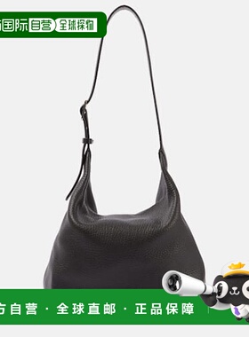 1h可退 香港直邮The Row 女士 Isa 皮革肩包 black黑色 舒适时尚