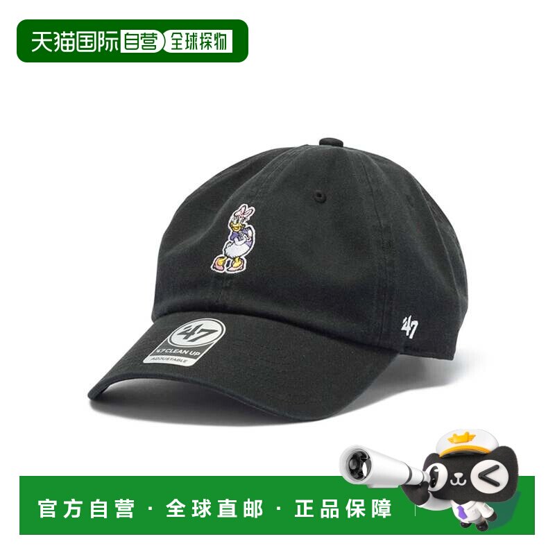 日本直邮NEW ERA 47品牌迪士尼唐老鸭黛西可调节棒球帽 黑色黛西