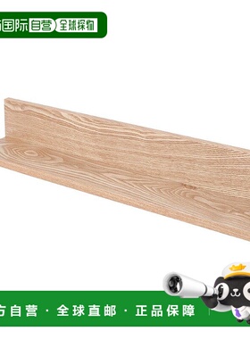 【日本直邮】Doshisha 壁挂架 L型 自然色宽60×深11×高10cm NKB