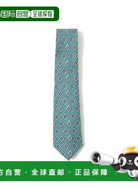 1h可退 日本直邮FRANCO BASSI 男士全真丝钻石纹印花领带 2155360