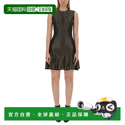 香港直邮ALEXANDER MCQUEEN 女士连衣裙 791095 SS2024 黑色