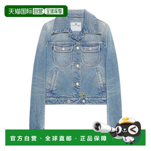 1h可退 香港直邮Courreges 长袖牛仔外套 126DBL335DE0058