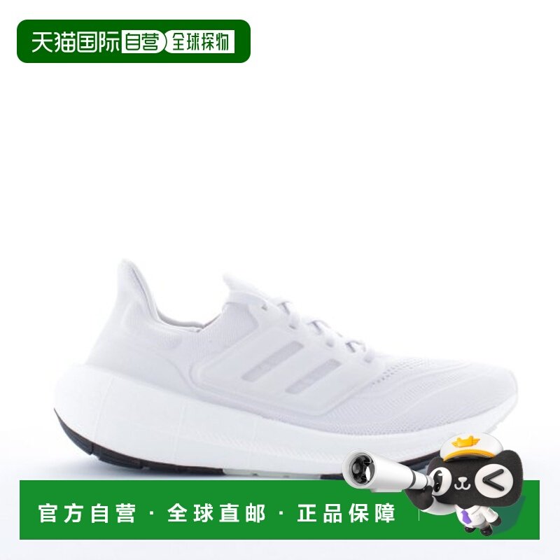 自营欧洲直邮ADIDAS阿迪达斯 ULTRABOOST男士白色织物慢跑跑鞋