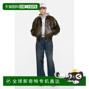 宽松 欧洲直邮Acne Studios FW25男士 深蓝色棉牛仔裤