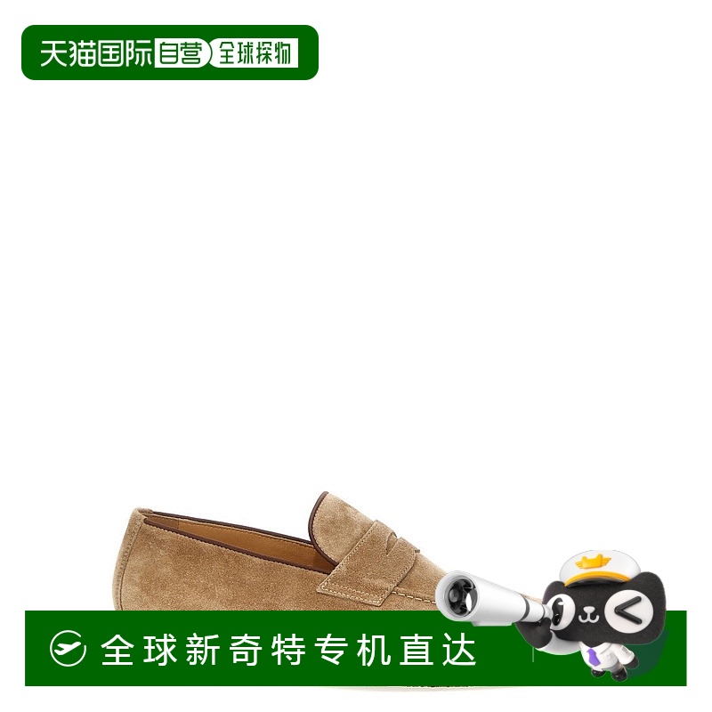 自营 brunello cucinelli经典绒面乐福鞋搭配橡胶鞋底-中性色 【