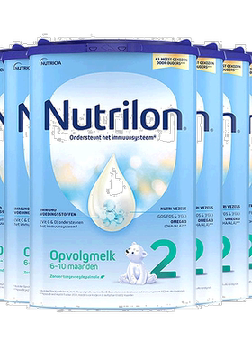 欧洲直邮Nutrilon 2荷兰牛栏2段宝宝营养奶粉800g 6-10个月 6罐