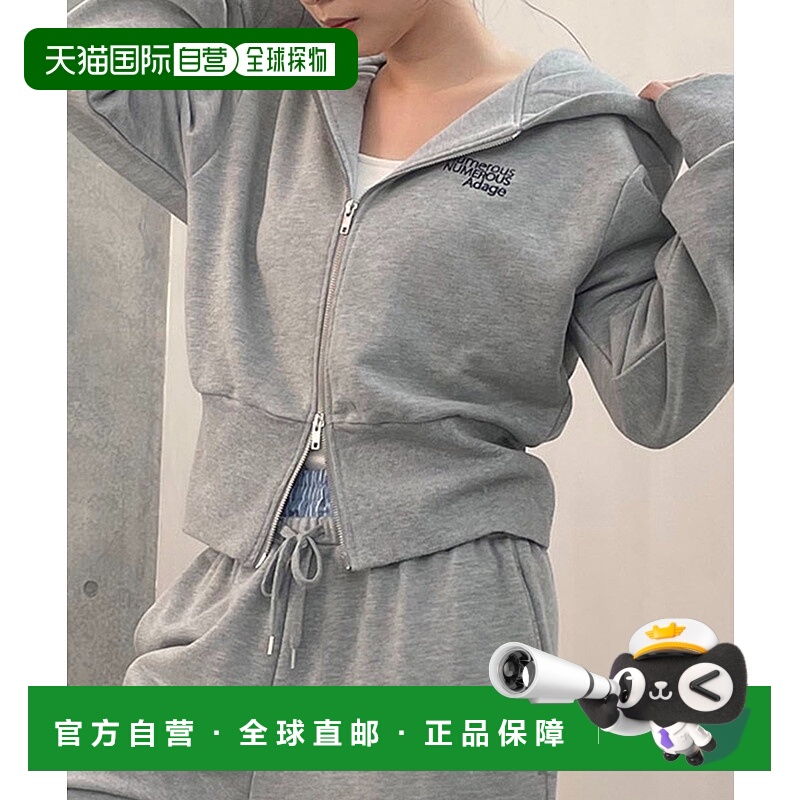 1h可退 日本直邮AS KNOW AS plus 女士刺绣双拉链连帽外套 Q80064