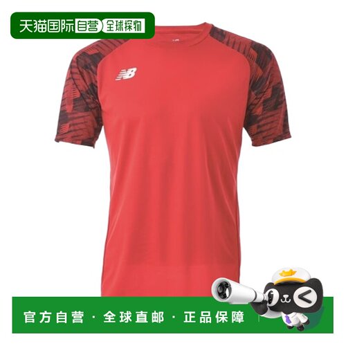 日本直邮New Balance 印花logo圆领户外休闲运动短袖足球衣 男款