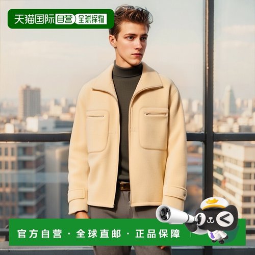 韩国直邮auralee 通用 外套羊毛夹克拉链