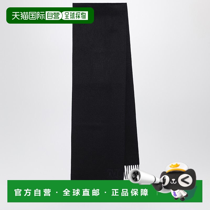 1h可退 香港直邮MAX MARA 女士围巾 WKCLARAWO002 AW2025 黑色